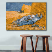 Pintura decorativa em tela de Vincent van Gogh, 70 x 100 cm, 100% tela, moldura 100% madeira (2,8 cm de espessura) | Perfeito para amantes de decoração e arte