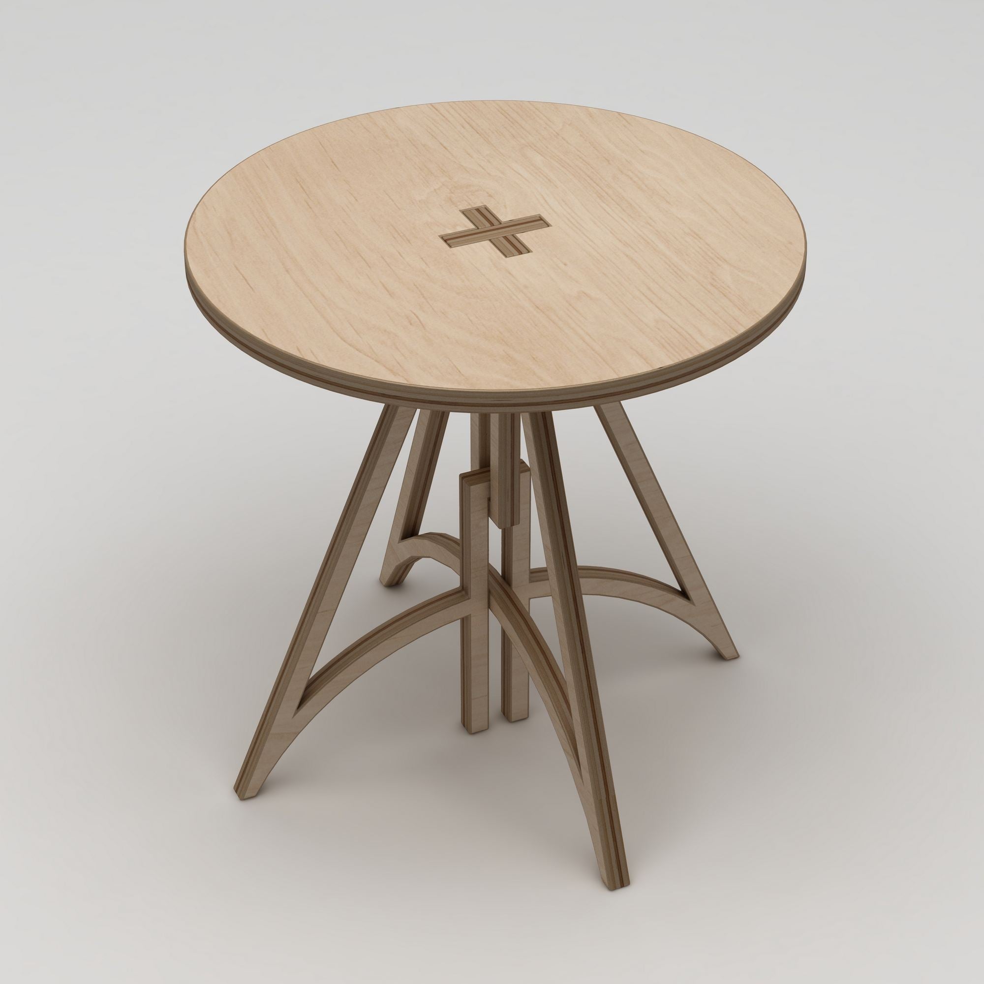 Mesa de Jantar em Madeira Natural de Bétula 100% - 75x75cm, Capacidade 75kg, Fácil Montagem