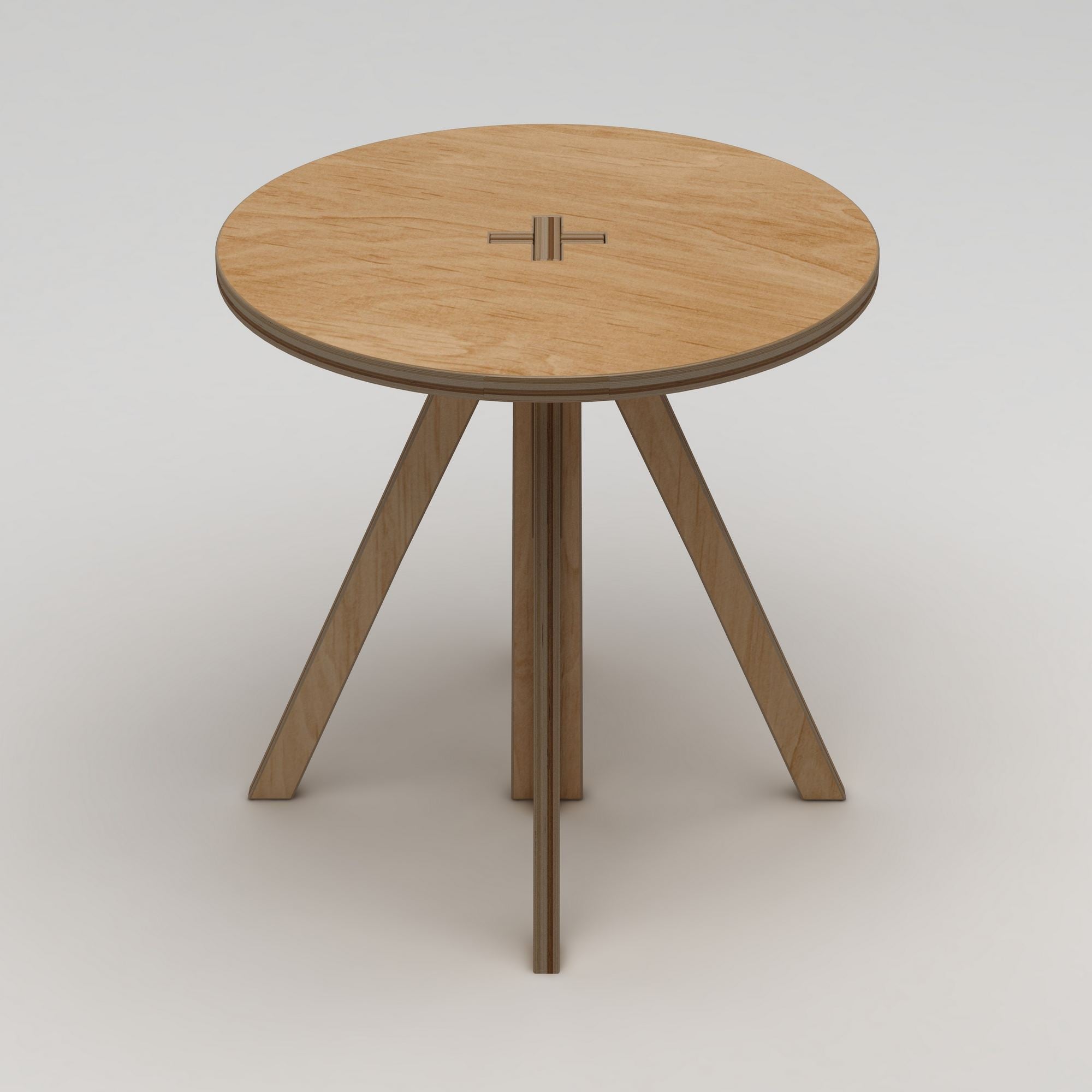 Mesa de Jantar em Madeira Natural de Bétula - 75x75cm, Capacidade 75kg, Fácil Montagem