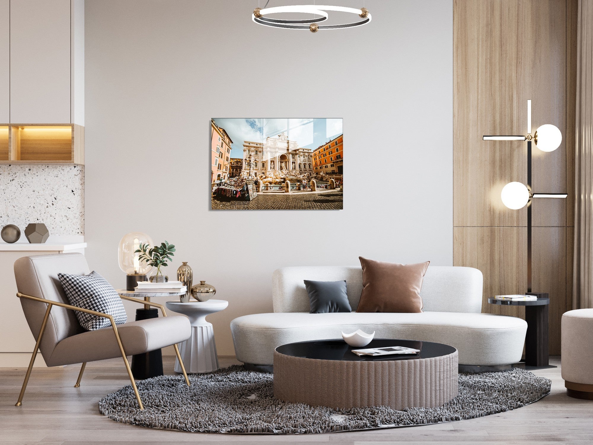 Quadro Decorativo em Vidro Temperado Multicolor 50x70cm - Arte Moderna para Transformar o Seu Espaço