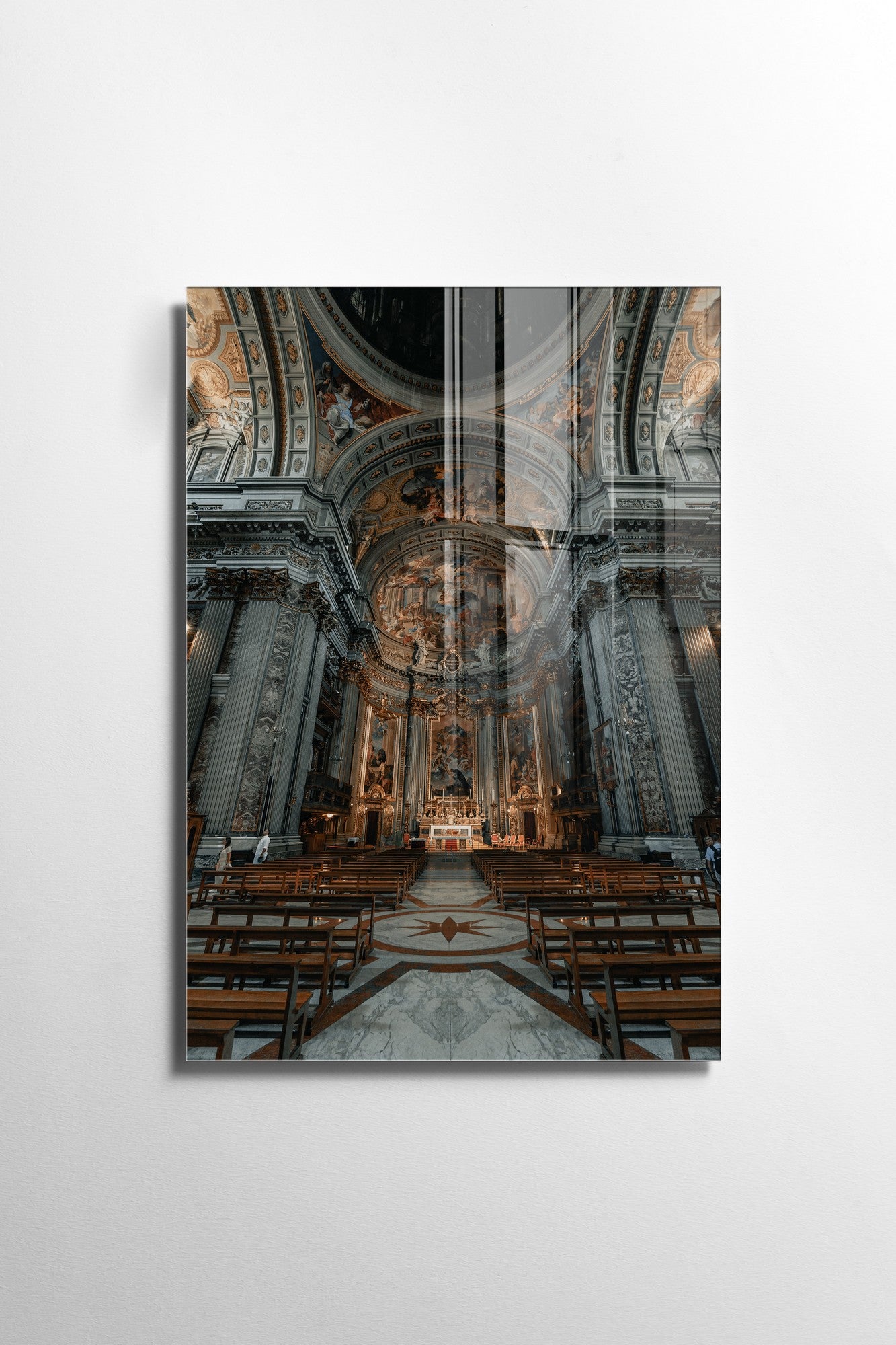 Quadro Decorativo em Vidro Temperado Multicolor 30x45cm - Arte Moderna para Decoração de Interiores