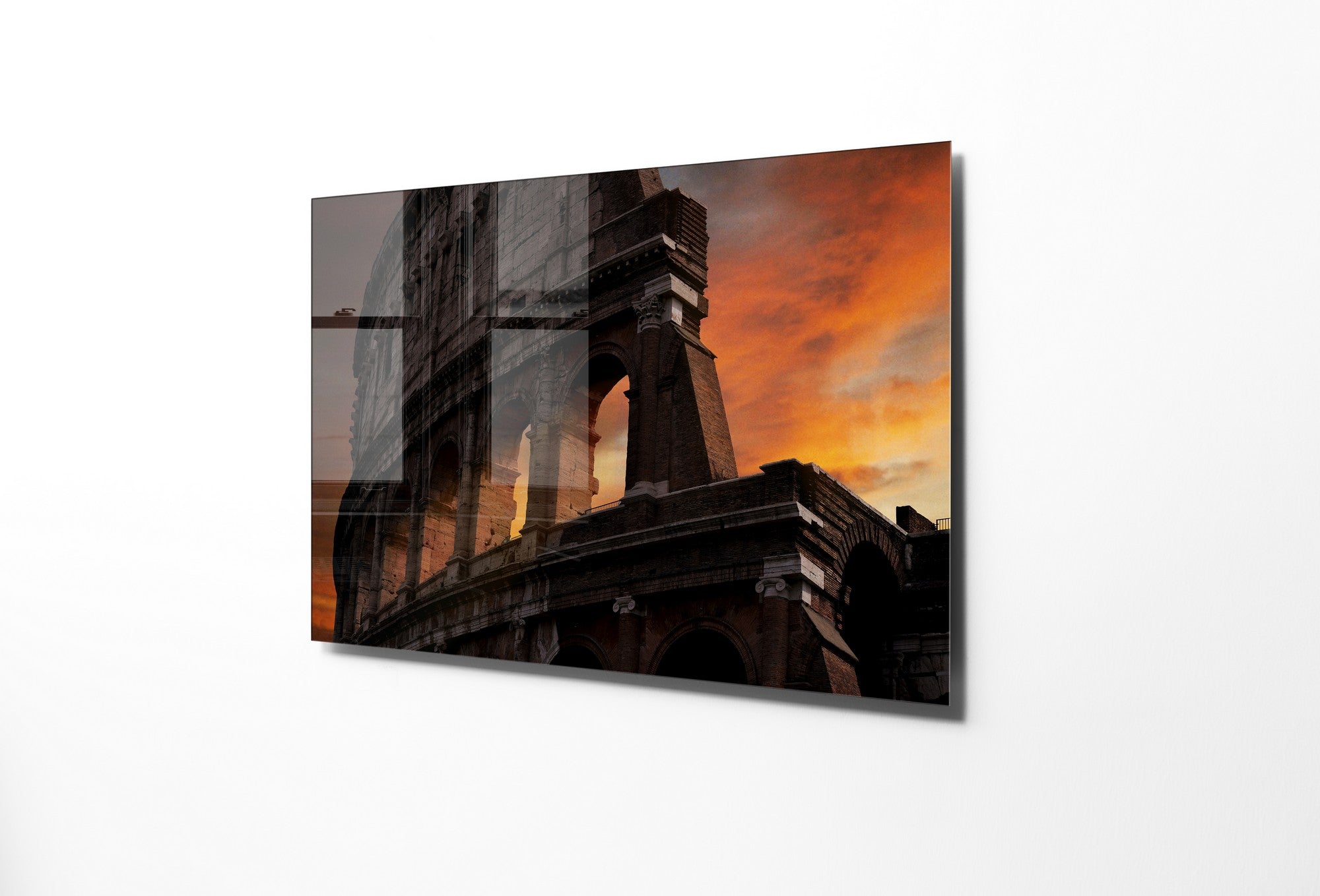 Quadro Decorativo em Vidro Temperado Multicolor 30x45cm - Arte Moderna para Decoração de Interiores