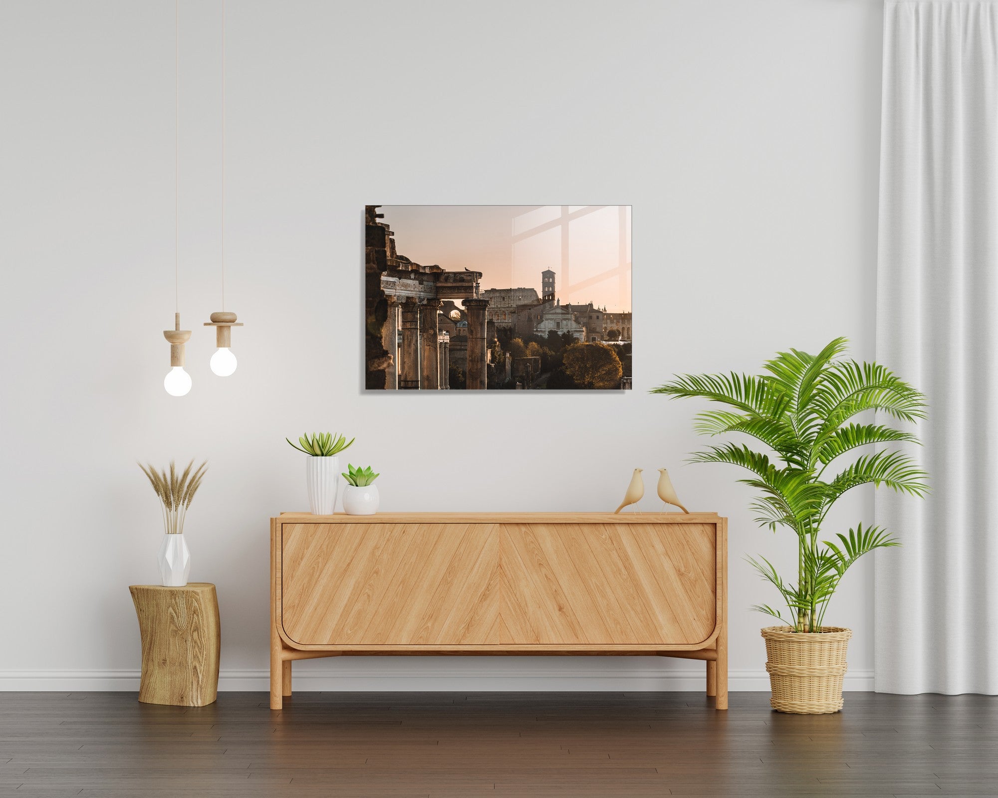 Quadro Decorativo em Vidro Temperado Multicolor 30x45cm - Arte Moderna para Decoração de Interiores