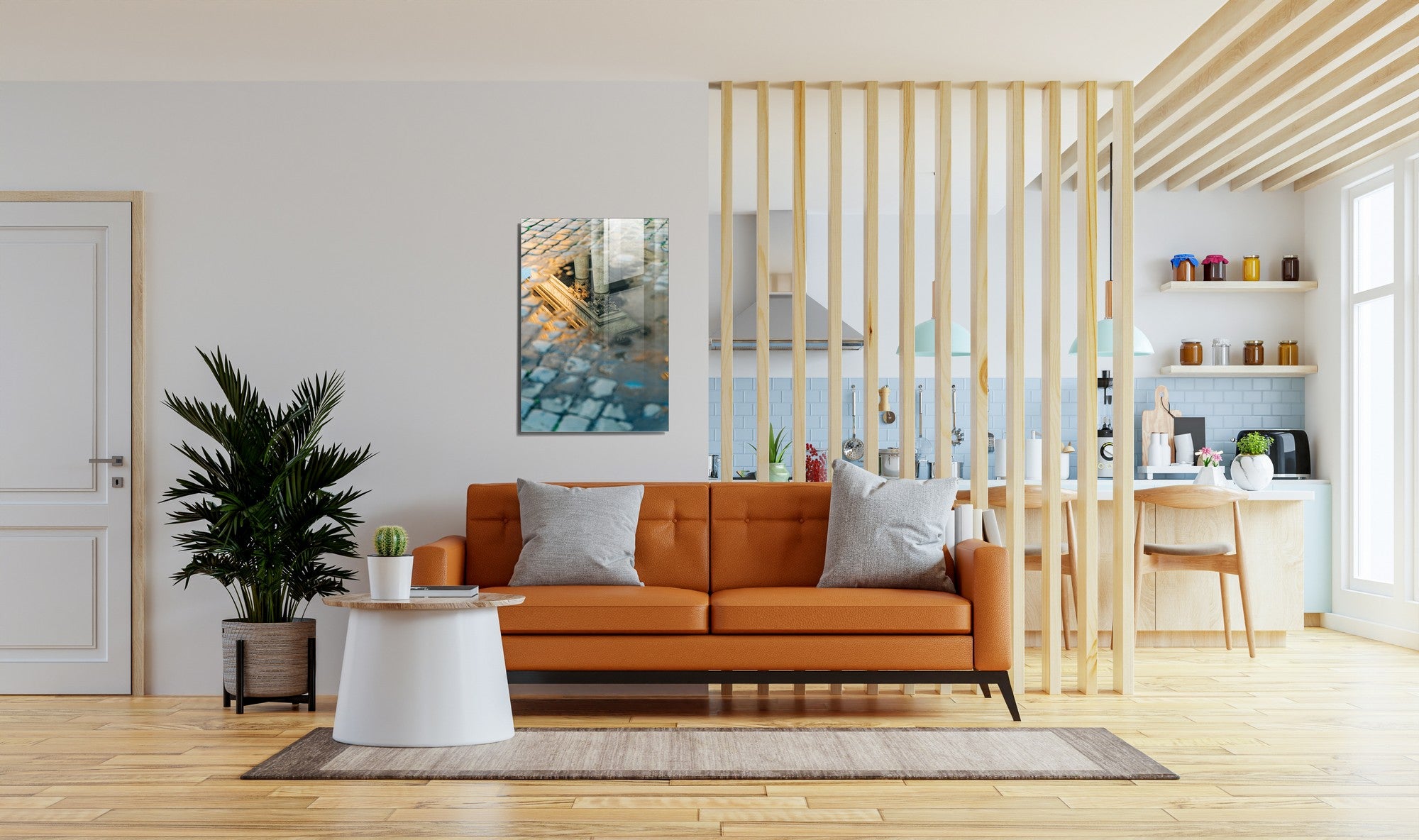 Quadro Decorativo em Vidro Temperado Multicolor 45x65cm - Arte Moderna para Transformar o Seu Espaço