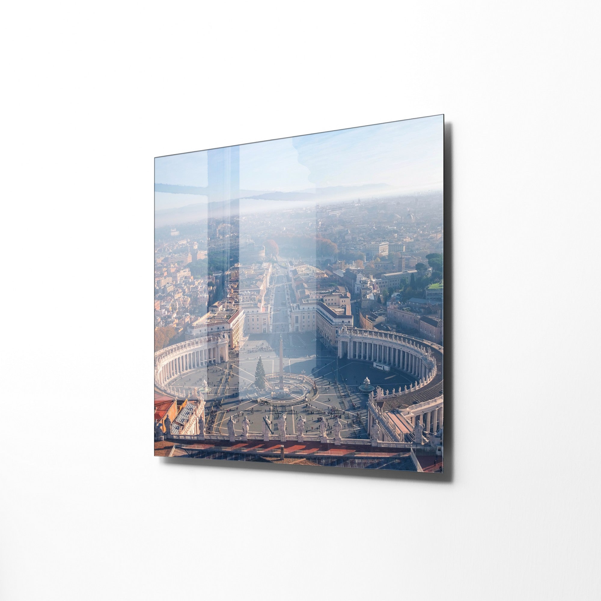 Quadro Decorativo em Vidro Temperado Multicolor 60x60cm - Arte Moderna para Transformar o Seu Espaço