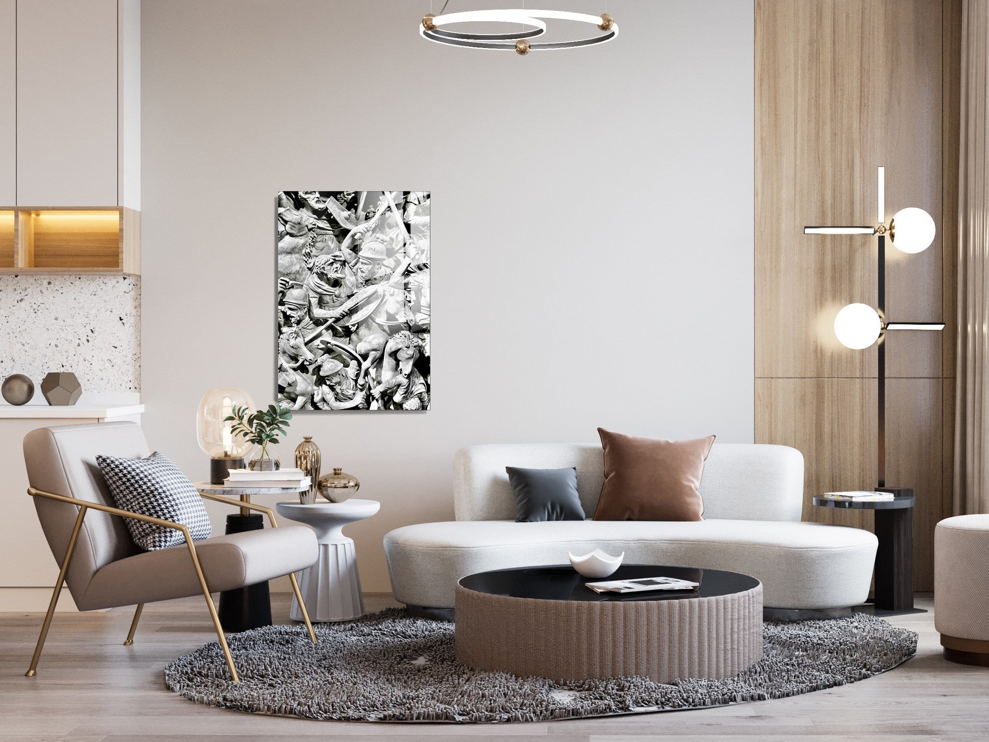 Quadro Decorativo em Vidro Temperado Multicolor 70x100cm - Arte Moderna para Transformar o Seu Espaço