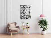 Quadro Decorativo em Vidro Temperado Multicolor 45x65cm - Arte Moderna para Transformar o Seu Espaço