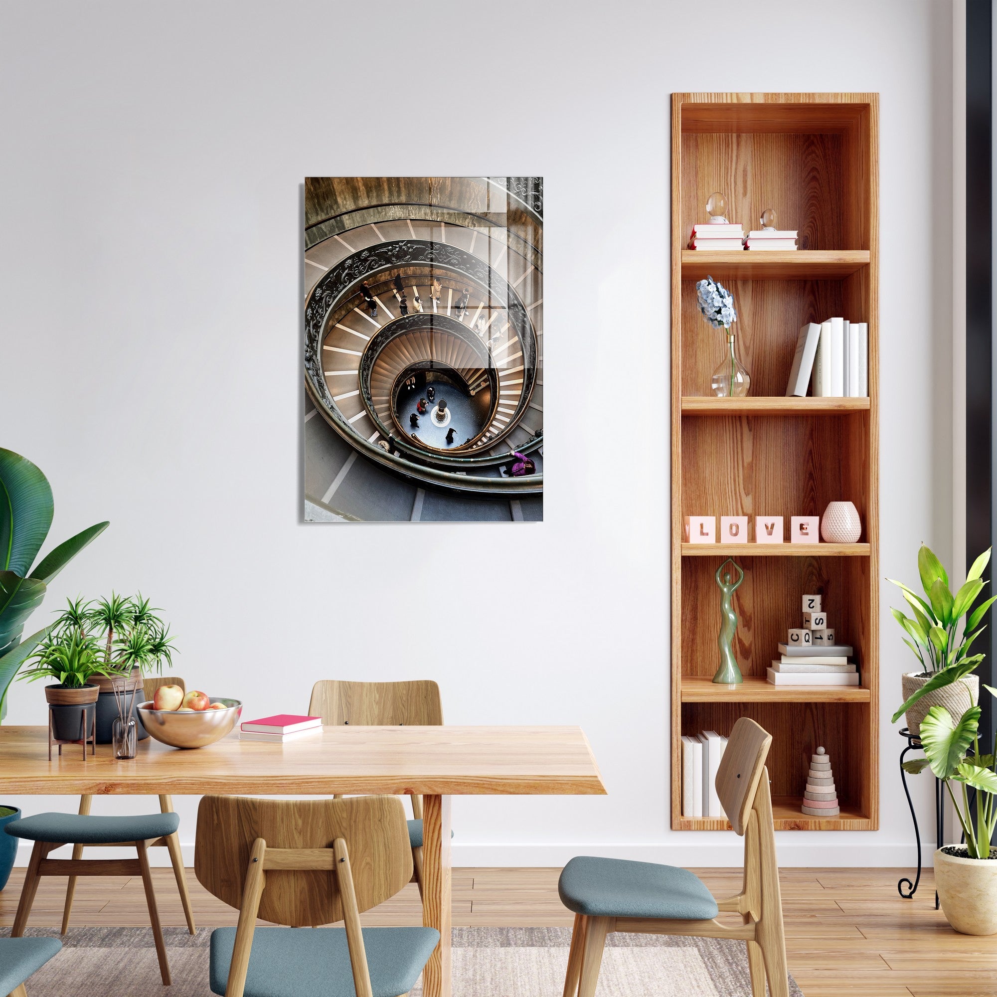 Quadro Decorativo em Vidro Temperado Multicolor 30x45cm - Arte Moderna para Decoração de Interiores