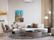 Quadro Decorativo em Vidro Temperado Multicolor 30x45cm - Arte Moderna para Decoração de Interiores