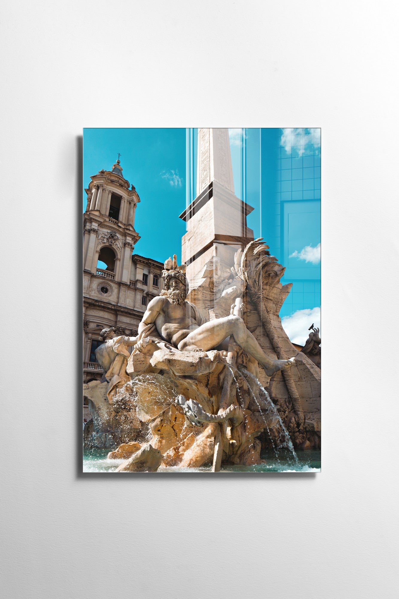 Quadro Decorativo em Vidro Temperado Multicolor 30x45cm - Arte Moderna para Decoração de Interiores