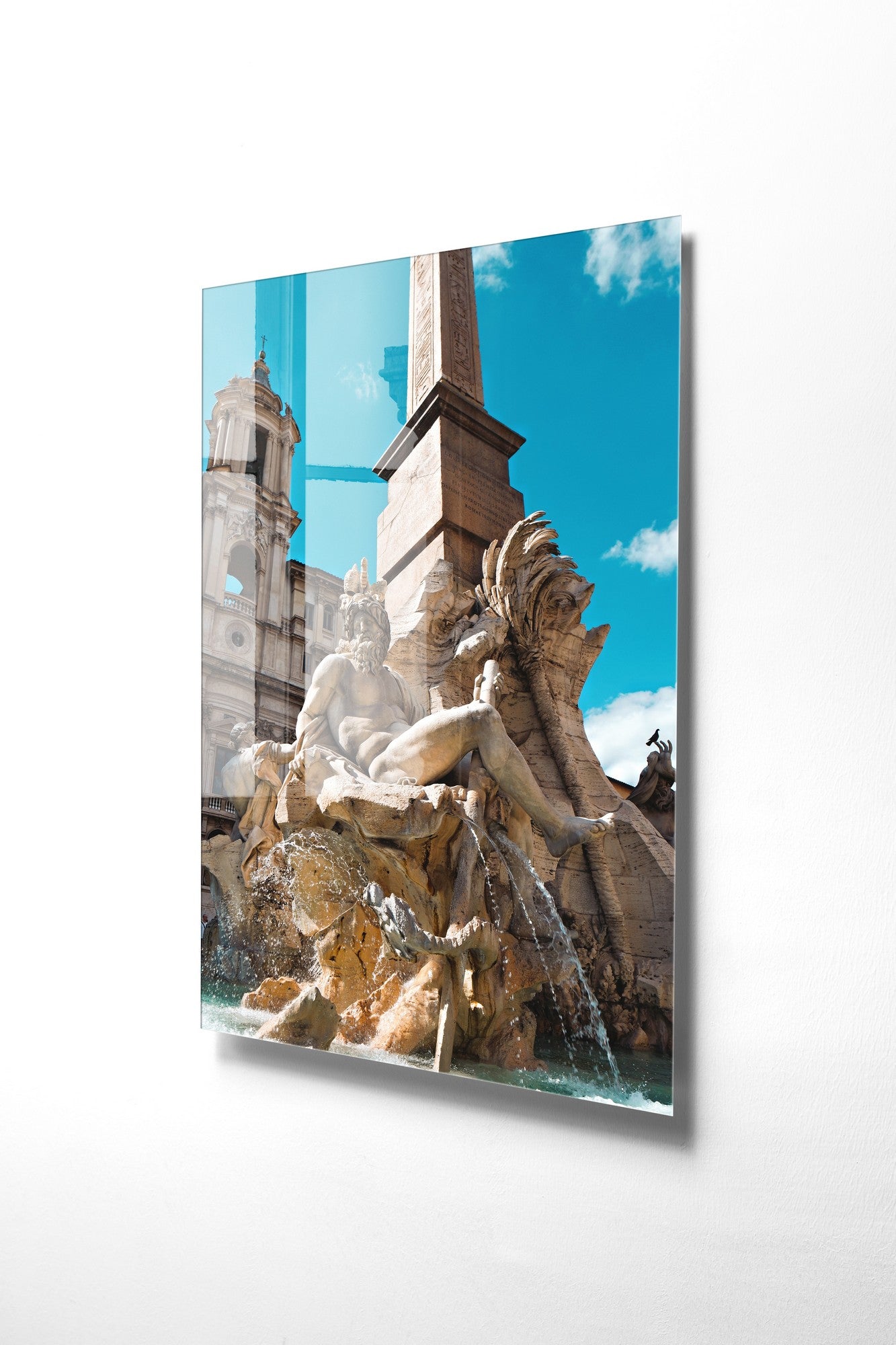 Quadro Decorativo em Vidro Temperado Multicolor 30x45cm - Arte Moderna para Decoração de Interiores