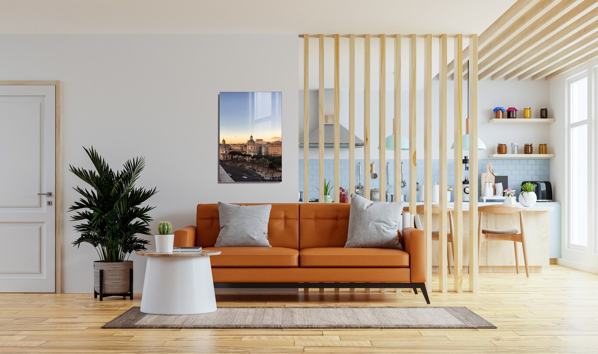 Quadro Decorativo em Vidro Temperado Multicolor 50x70cm - Arte Moderna para Transformar o Seu Espaço