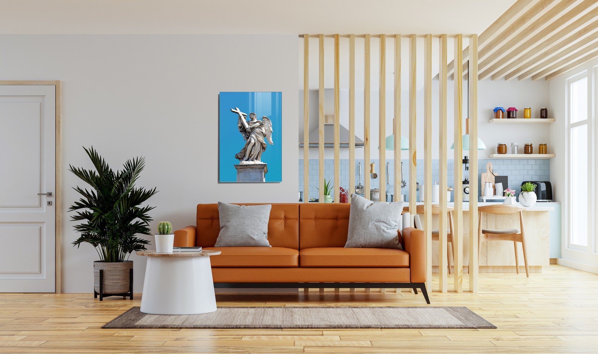 Quadro Decorativo em Vidro Temperado Multicolor 30x45cm - Arte Moderna para Decoração de Interiores