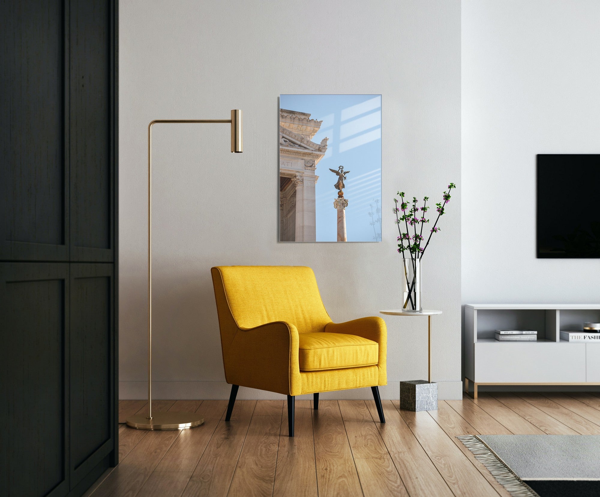 Quadro Decorativo em Vidro Temperado Multicolor 45x65cm - Arte Moderna para Transformar o Seu Espaço