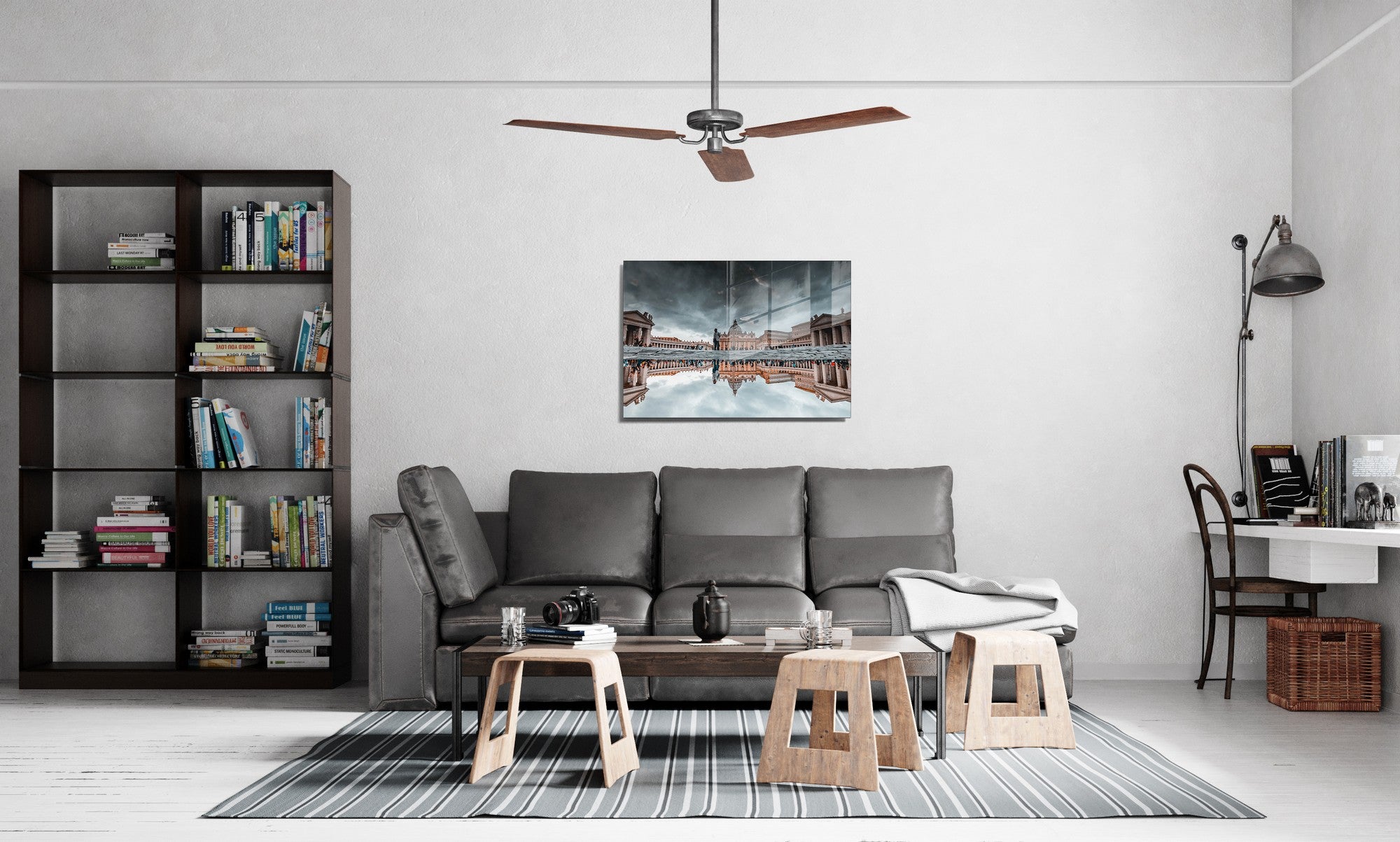 Quadro Decorativo em Vidro Temperado Multicolor 50x70cm - Arte Moderna para Transformar o Seu Espaço