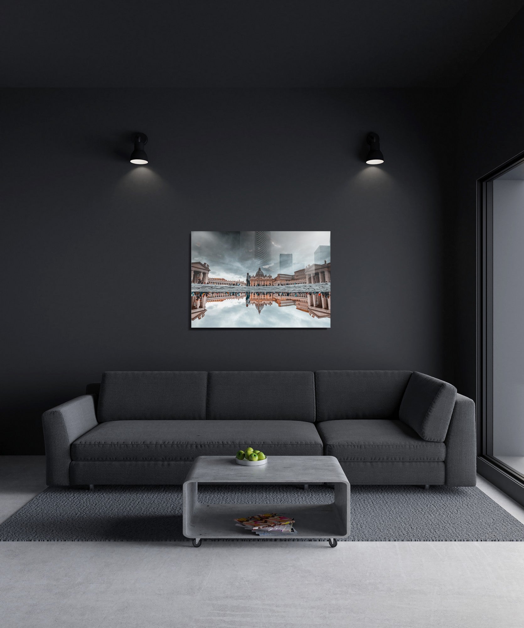 Quadro Decorativo em Vidro Temperado Multicolor 45x65cm - Arte Moderna para Transformar o Seu Espaço