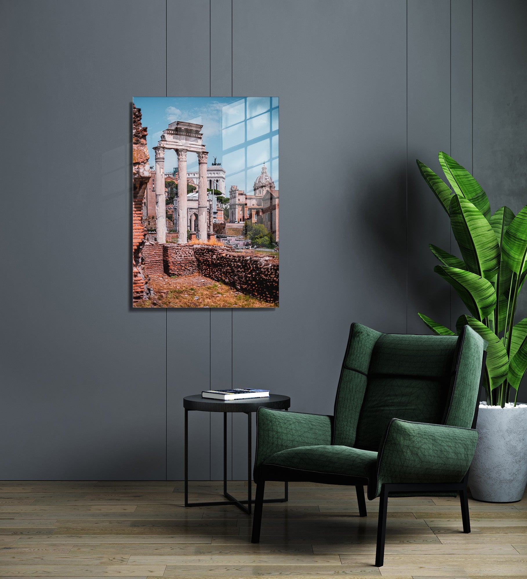 Quadro Decorativo em Vidro Temperado Multicolor 30x45cm - Arte Moderna para Decoração de Interiores