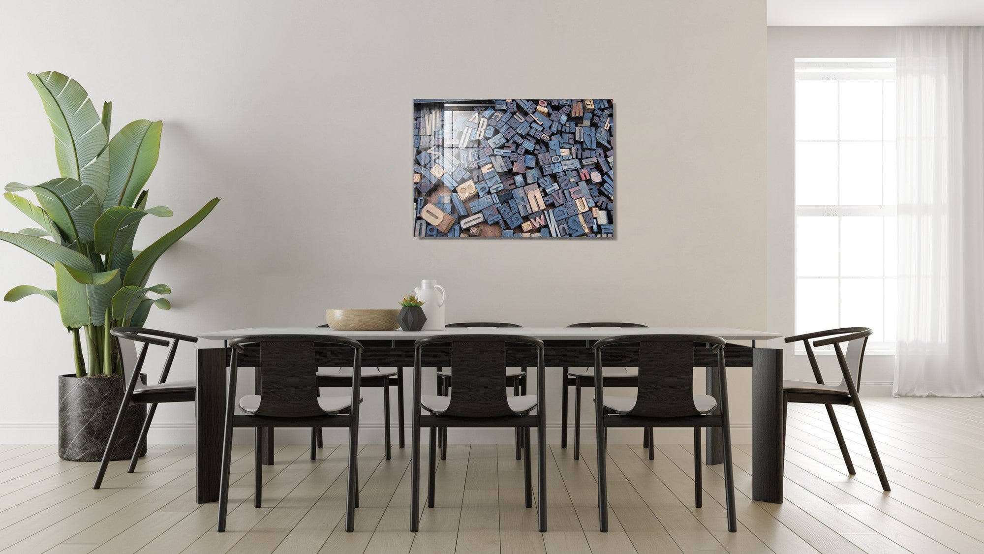 Quadro Decorativo em Vidro Temperado Multicolor 45x65cm - Arte Moderna para Transformar o Seu Espaço