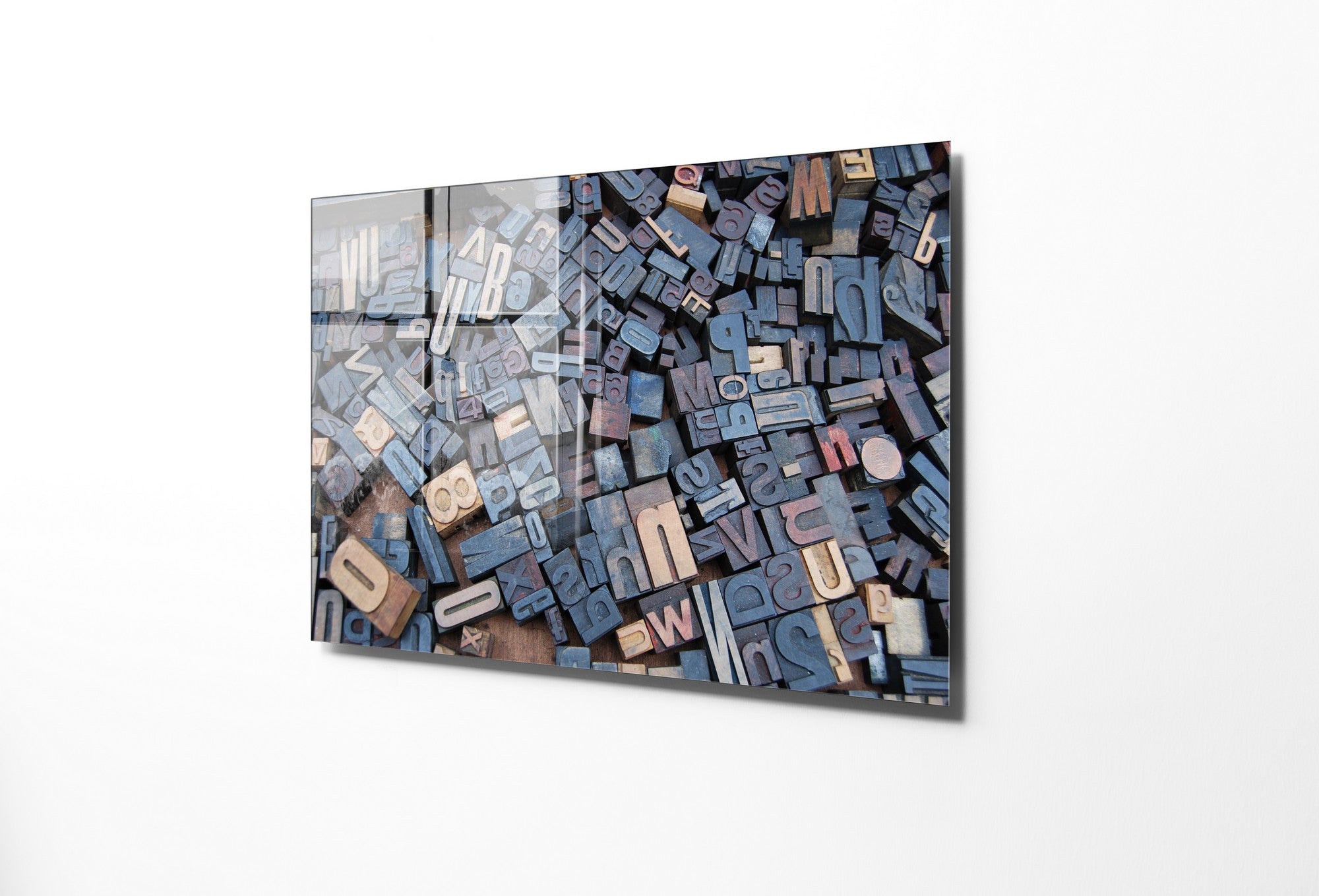 Quadro Decorativo em Vidro Temperado Multicolor 30x45cm - Arte Moderna para Decoração de Interiores