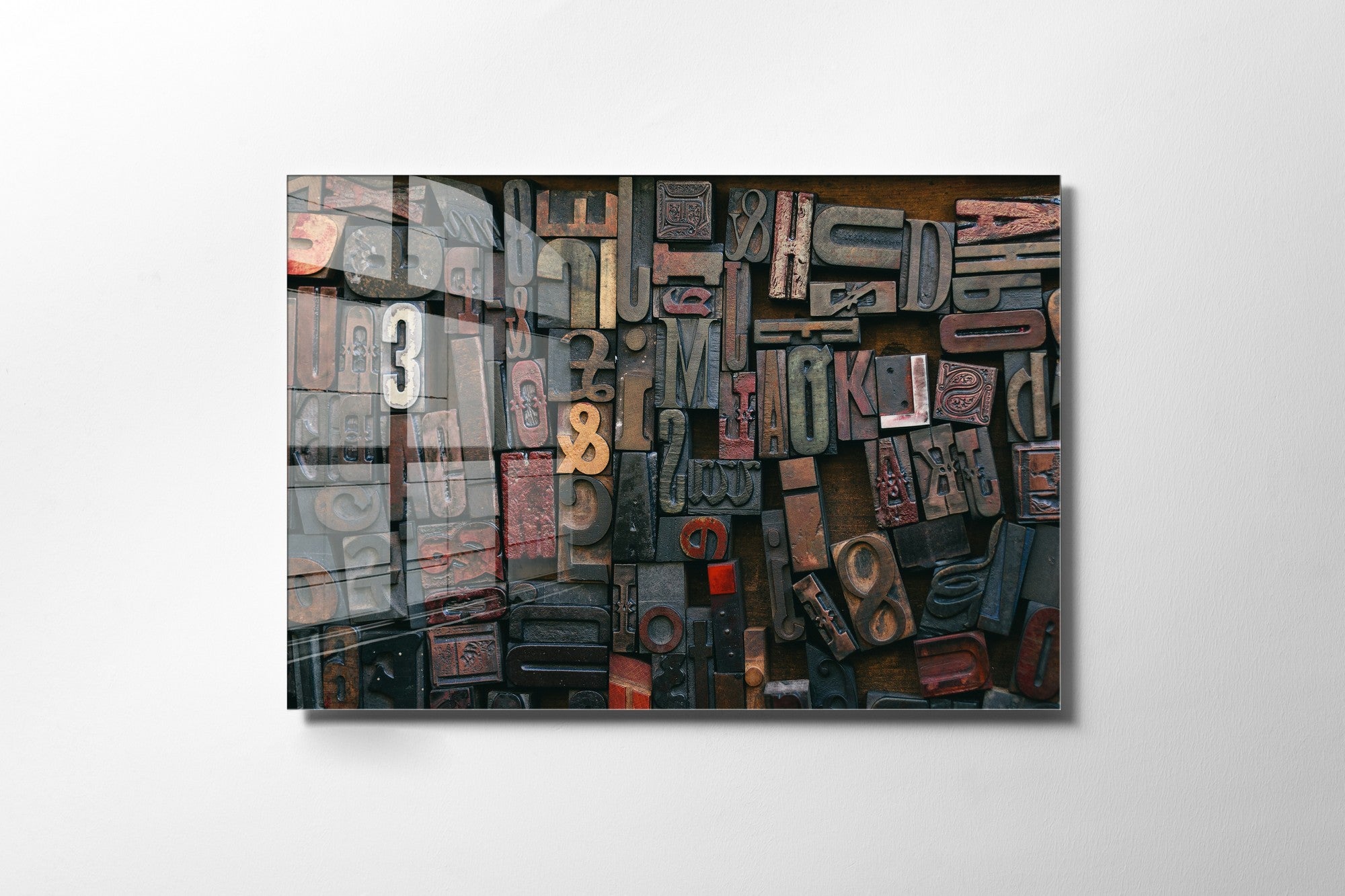 Quadro Decorativo em Vidro Temperado Multicolor 30x45cm - Arte Moderna para Decoração de Interiores