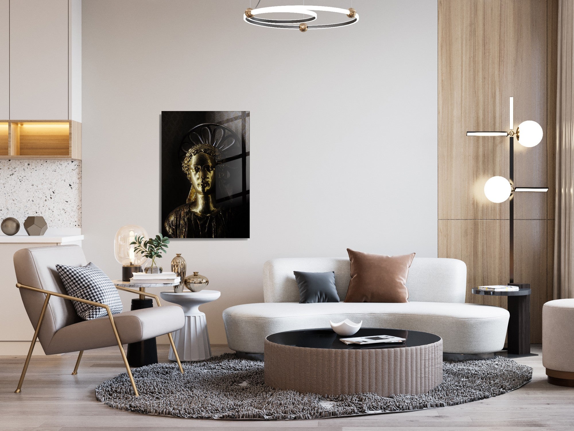 Quadro Decorativo em Vidro Temperado Multicolor 70x100cm - Arte Moderna para Transformar o Seu Espaço