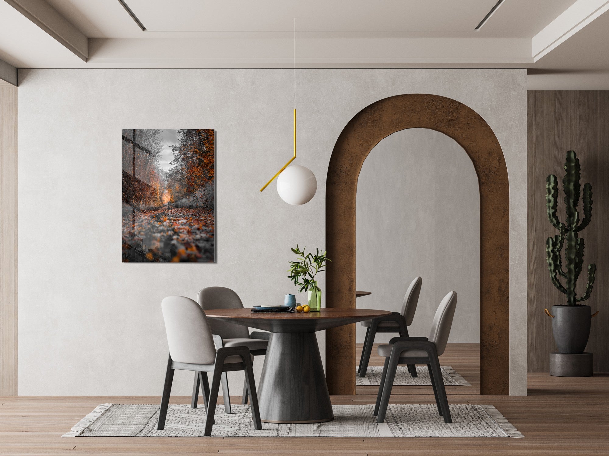 Quadro Decorativo em Vidro Temperado Multicolor 45x65cm - Arte Moderna para Transformar o Seu Espaço