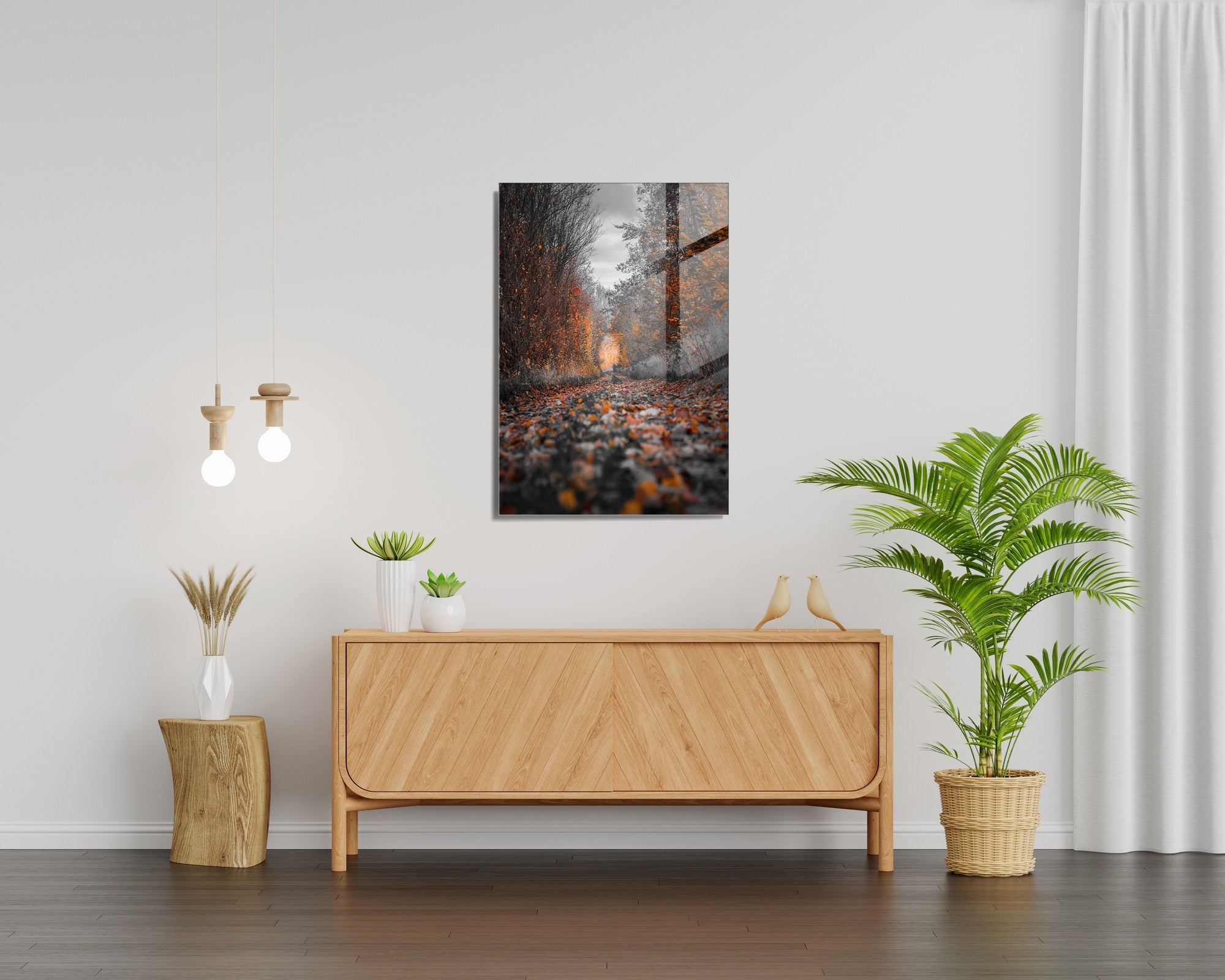 Quadro Decorativo em Vidro Temperado Multicolor 30x45cm - Arte Moderna para Decoração de Interiores