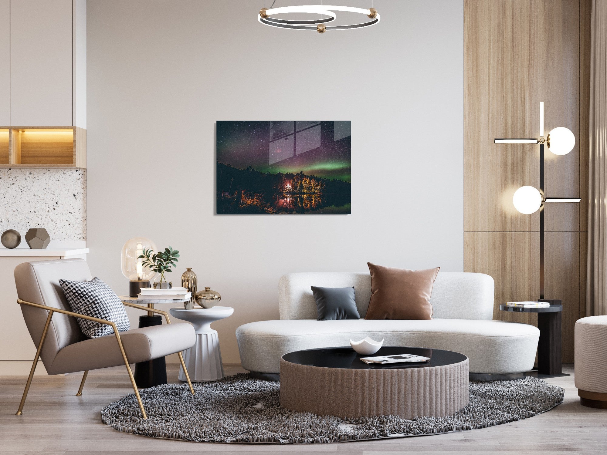 Quadro Decorativo em Vidro Temperado Multicolor 45x65cm - Arte Moderna para Transformar o Seu Espaço