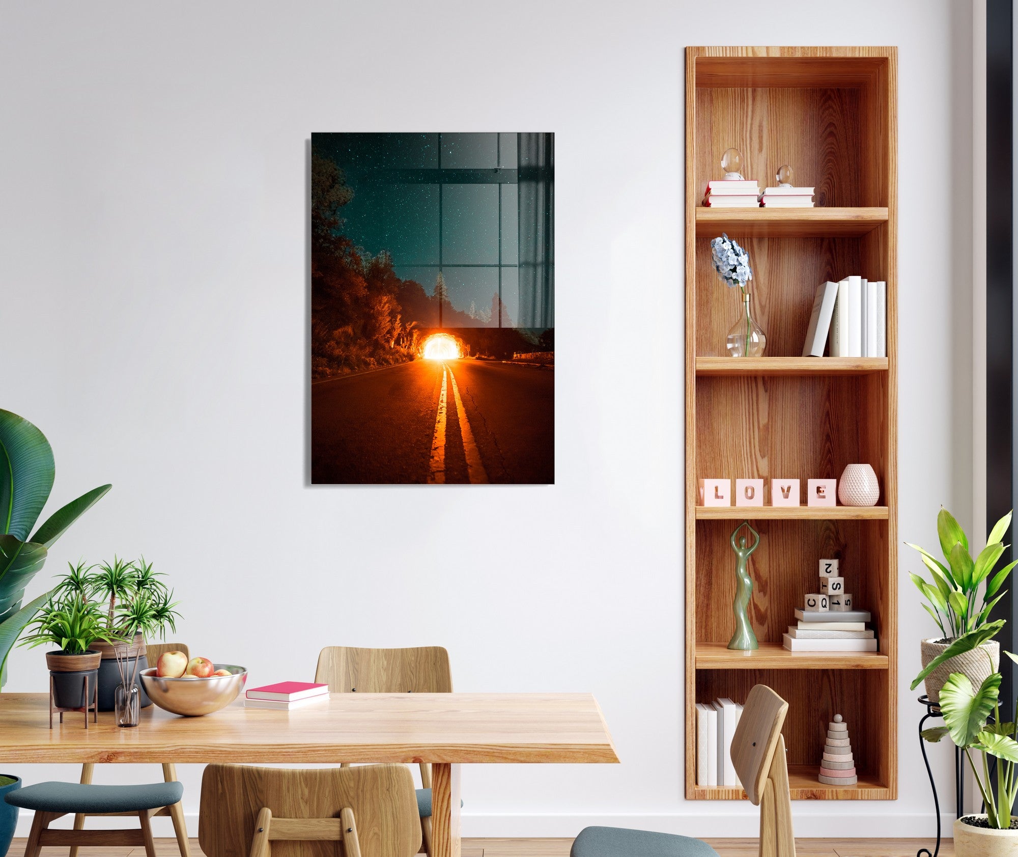 Quadro Decorativo em Vidro Temperado Multicolor 50x70cm - Arte Moderna para Transformar o Seu Espaço