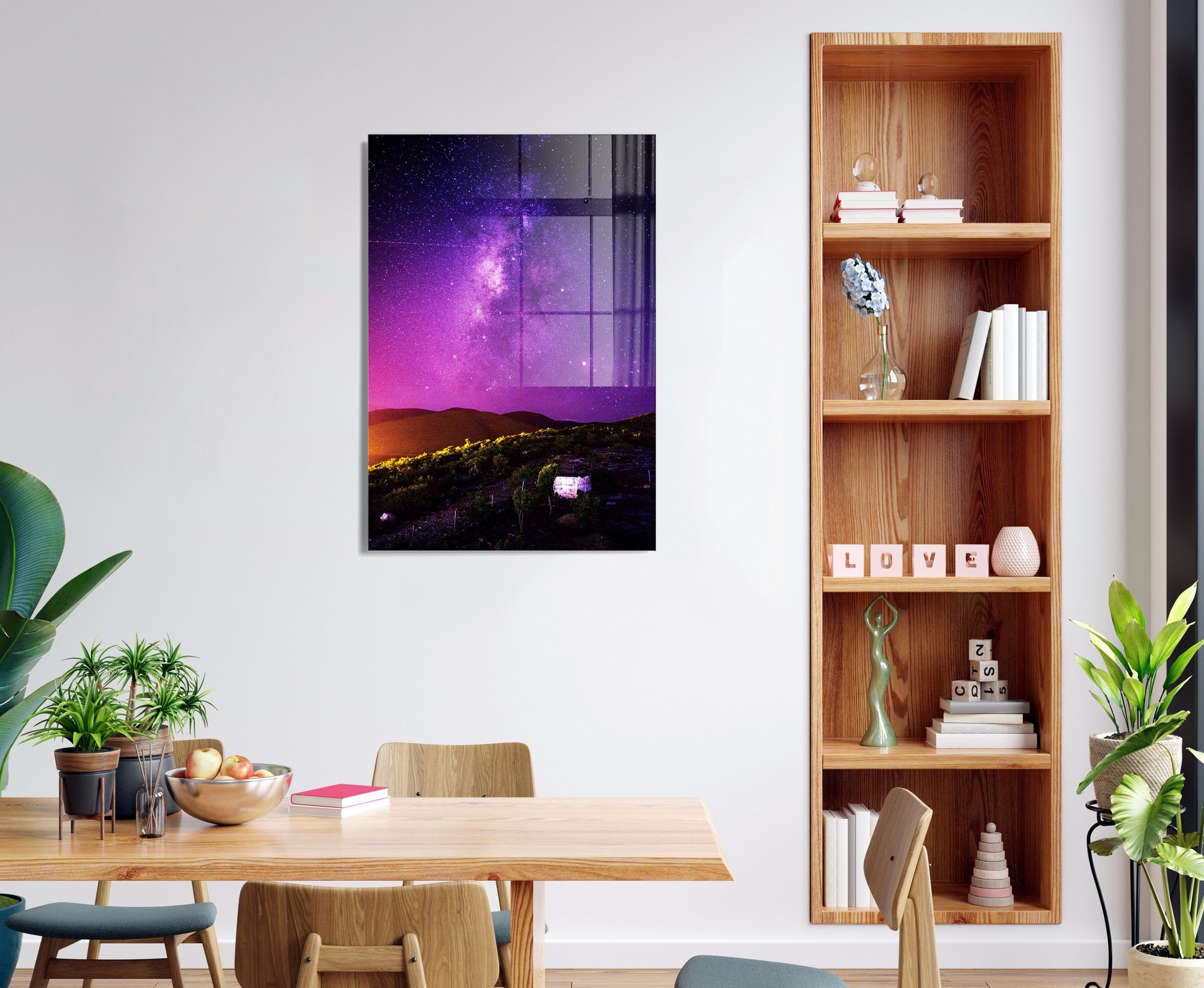 Quadro Decorativo em Vidro Temperado Multicolor 70x100cm - Arte Moderna para Transformar o Seu Espaço