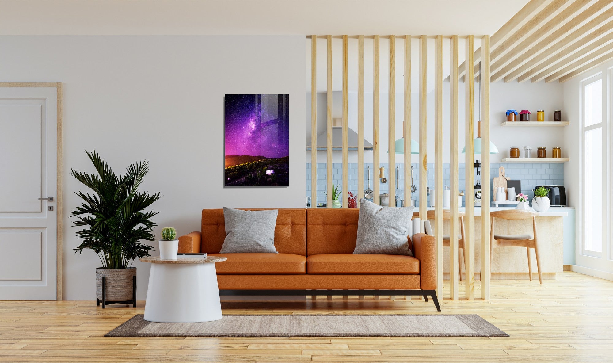 Quadro Decorativo em Vidro Temperado Multicolor 45x65cm - Arte Moderna para Transformar o Seu Espaço