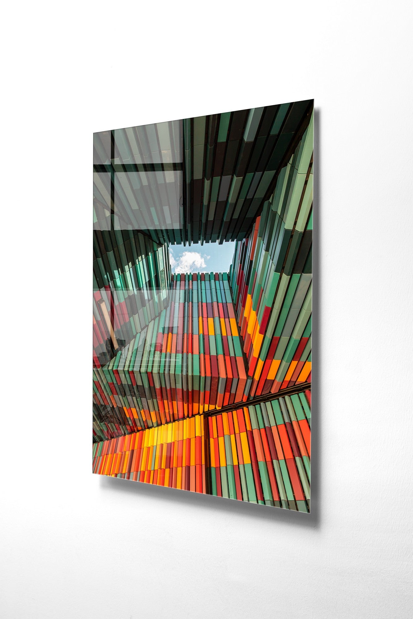 Quadro Decorativo em Vidro Temperado Multicolor 30x45cm - Arte Moderna para Decoração de Interiores