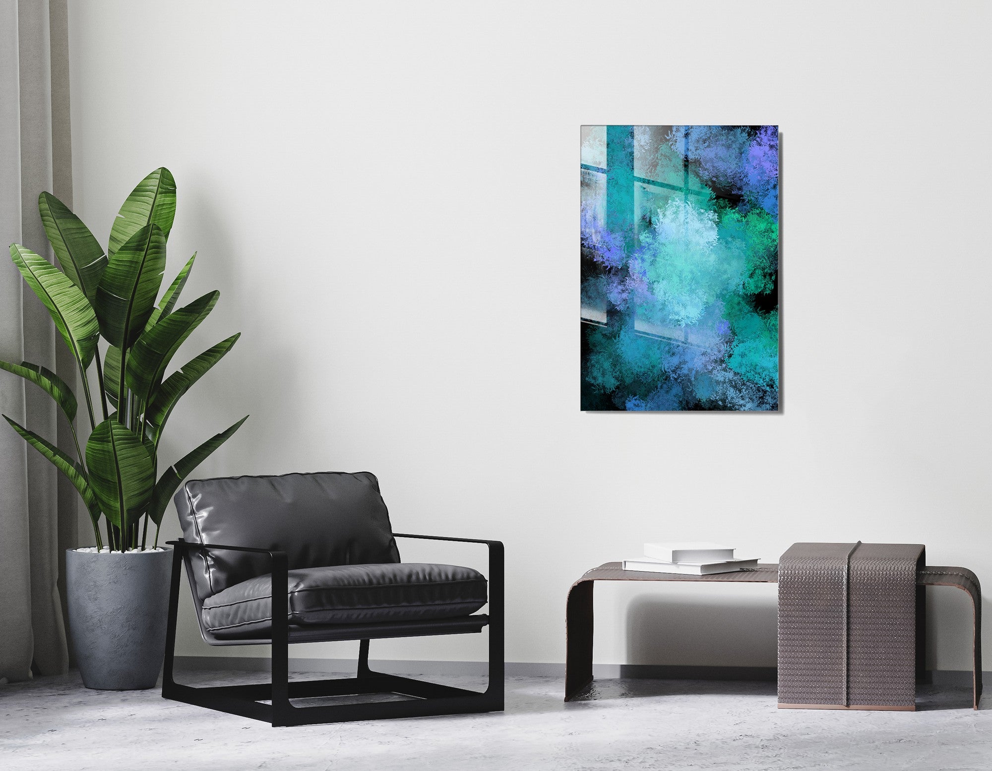 Quadro Decorativo em Vidro Temperado Multicolor 70x100cm - Arte Moderna para Transformar o Seu Espaço