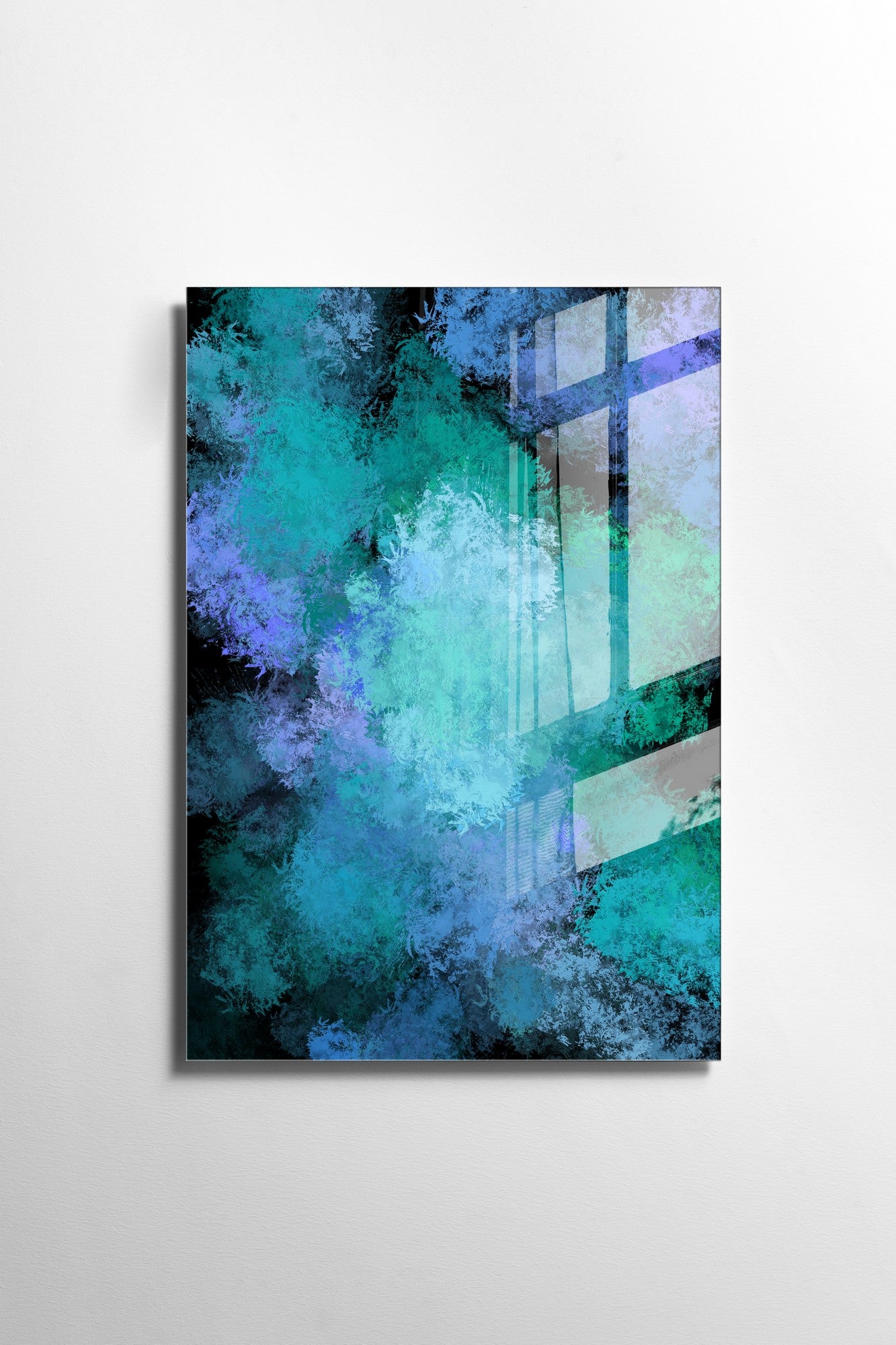 Quadro Decorativo em Vidro Temperado Multicolor 70x100cm - Arte Moderna para Transformar o Seu Espaço