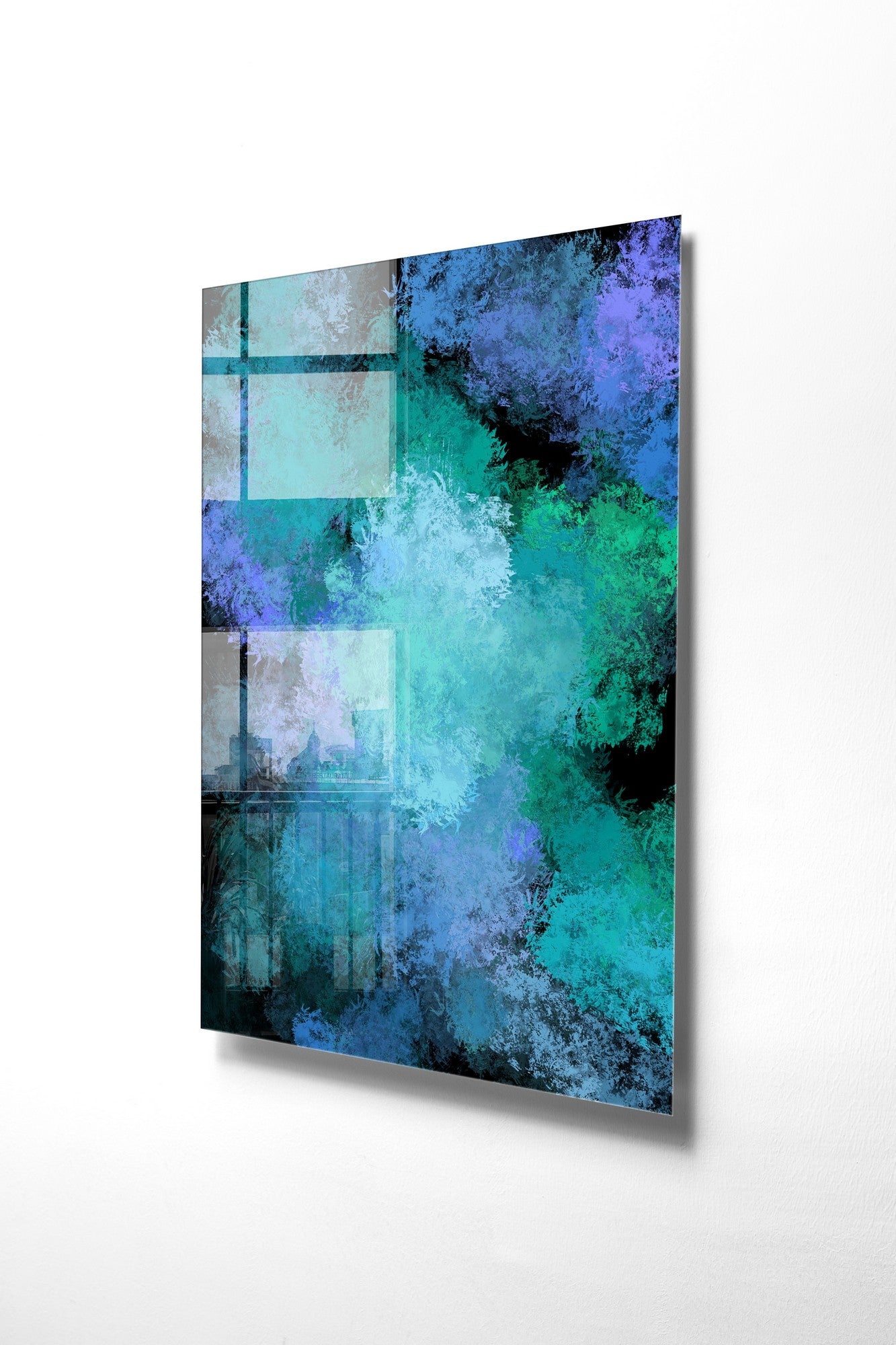 Quadro Decorativo em Vidro Temperado Multicolor 50x70cm - Arte Moderna para Transformar o Seu Espaço