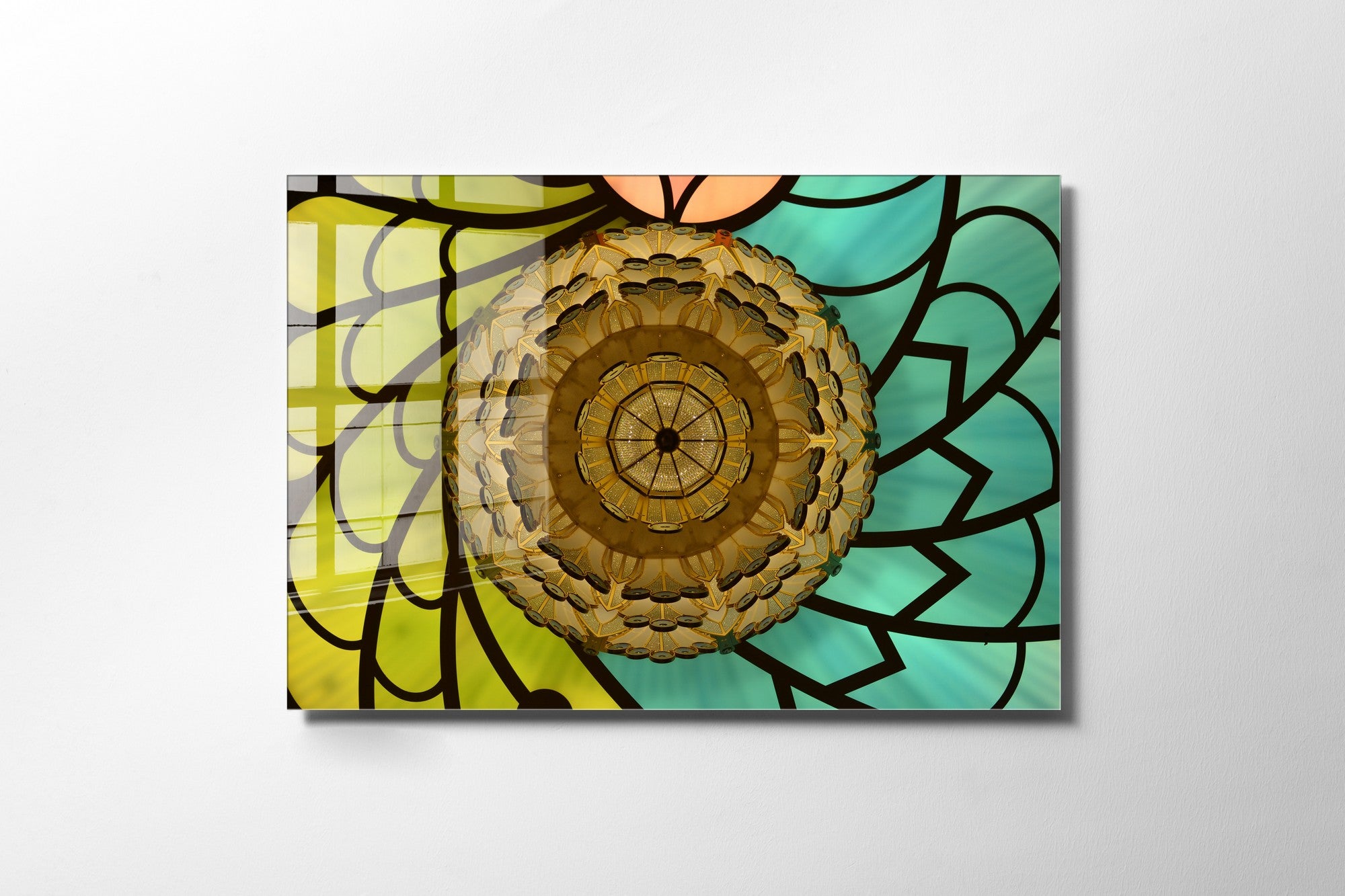 Quadro Decorativo em Vidro Temperado Multicolor 30x45cm - Arte Moderna para Decoração de Interiores