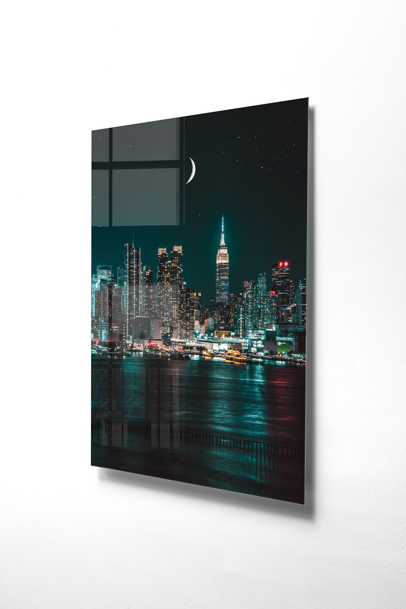 Quadro Decorativo em Vidro Temperado Multicolor 30x45cm - Arte Moderna para Decoração de Interiores