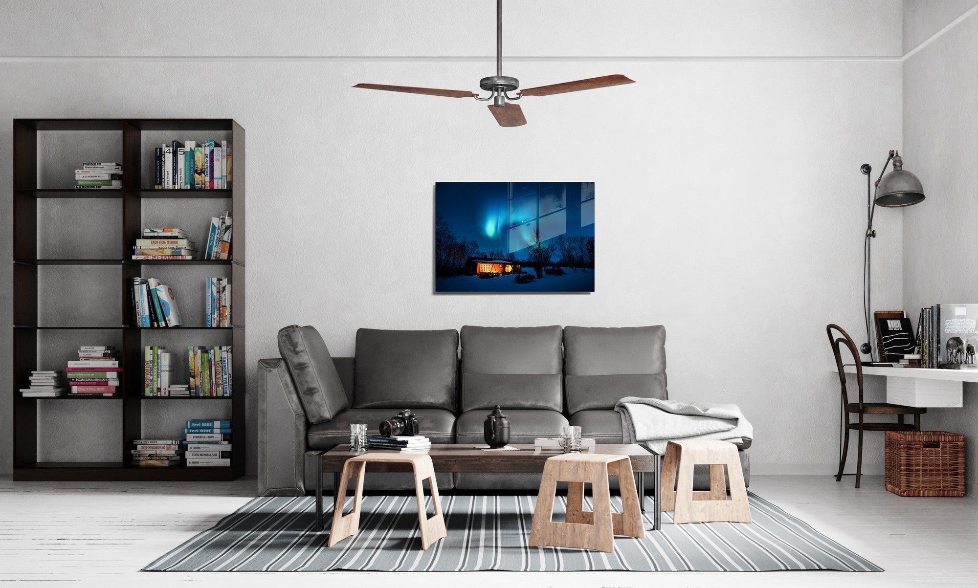 Quadro Decorativo em Vidro Temperado Multicolor 45x65cm - Arte Moderna para Transformar o Seu Espaço