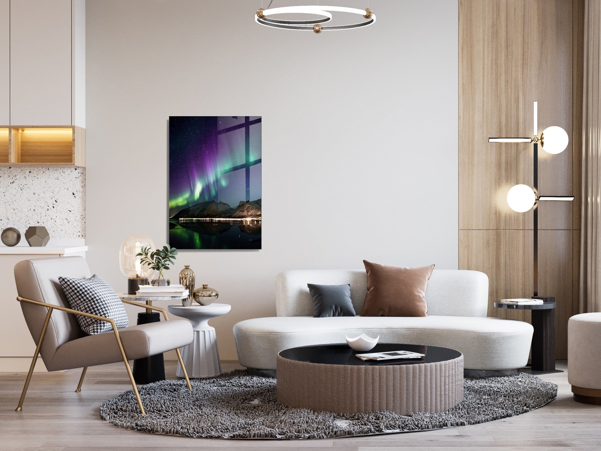 Quadro Decorativo em Vidro Temperado Multicolor 50x70cm - Arte Moderna para Transformar o Seu Espaço