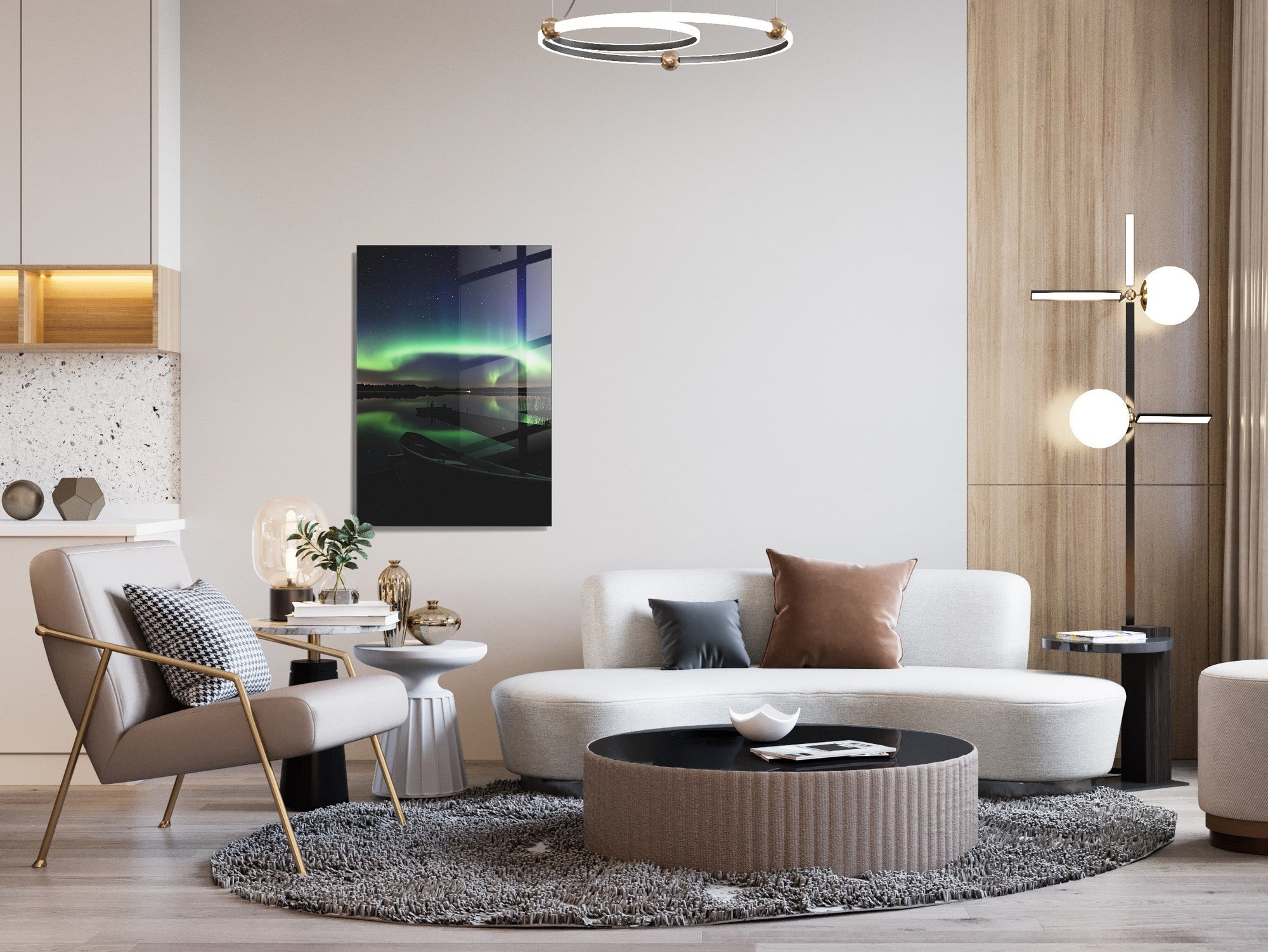 Quadro Decorativo em Vidro Temperado Multicolor 45x65cm - Arte Moderna para Transformar o Seu Espaço