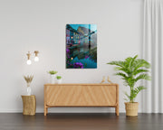 Quadro Decorativo em Vidro Temperado Multicolor 30x45cm - Arte Moderna para Decoração de Interiores