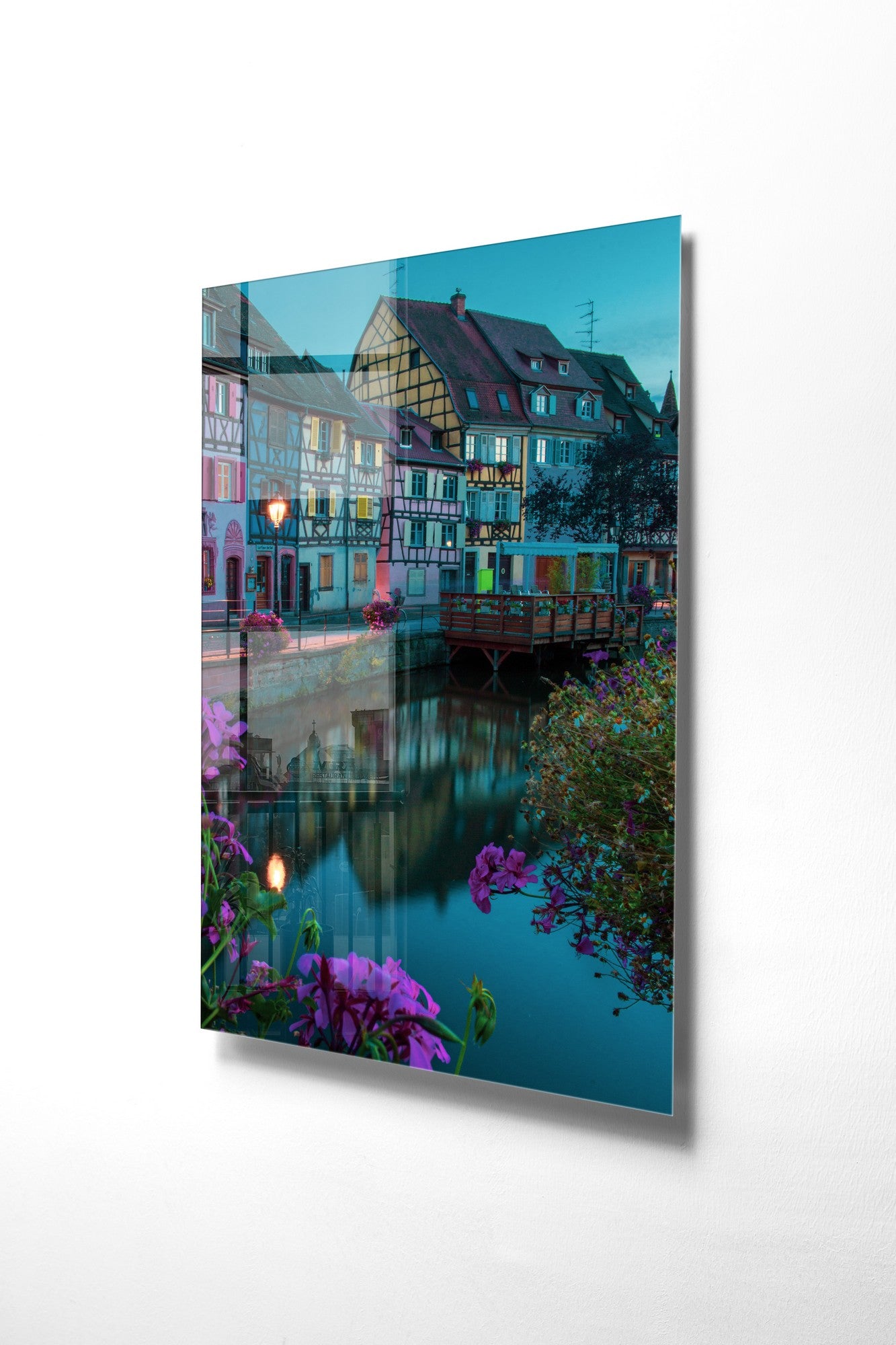 Quadro Decorativo em Vidro Temperado Multicolor 30x45cm - Arte Moderna para Decoração de Interiores