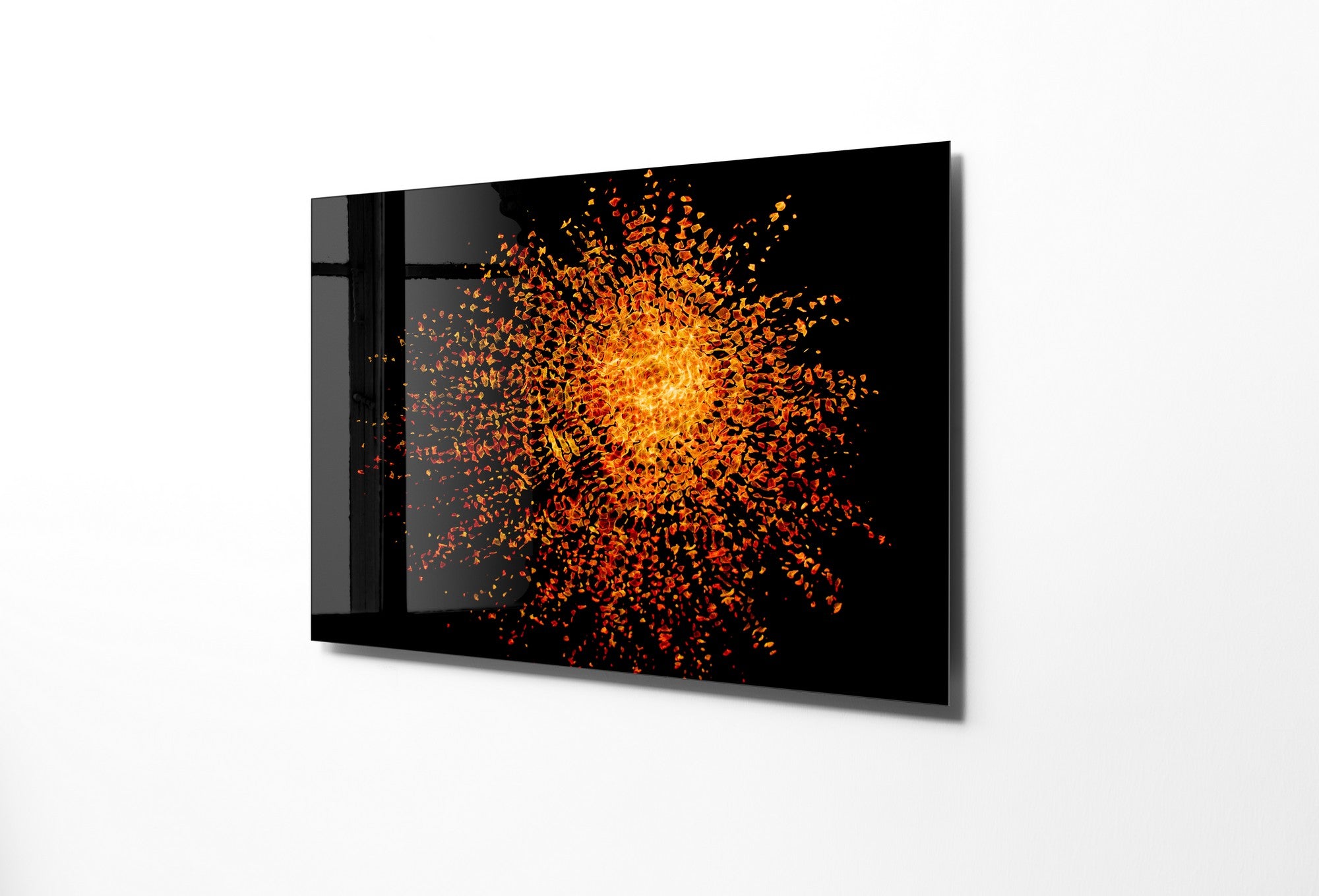 Quadro Decorativo em Vidro Temperado Multicolor 45x65cm - Arte Moderna para Transformar o Seu Espaço