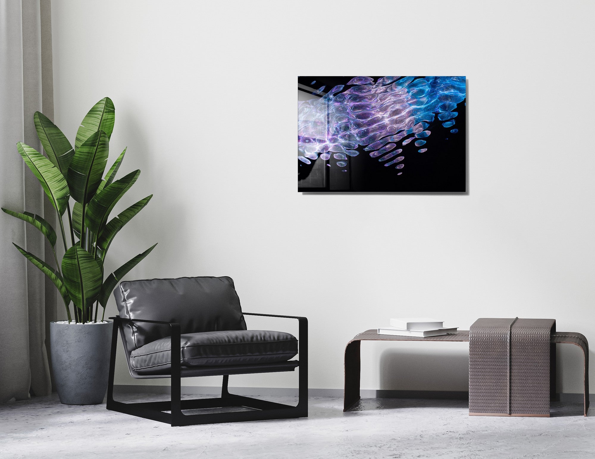 Quadro Decorativo em Vidro Temperado Multicolor 50x70cm - Arte Moderna para Transformar o Seu Espaço