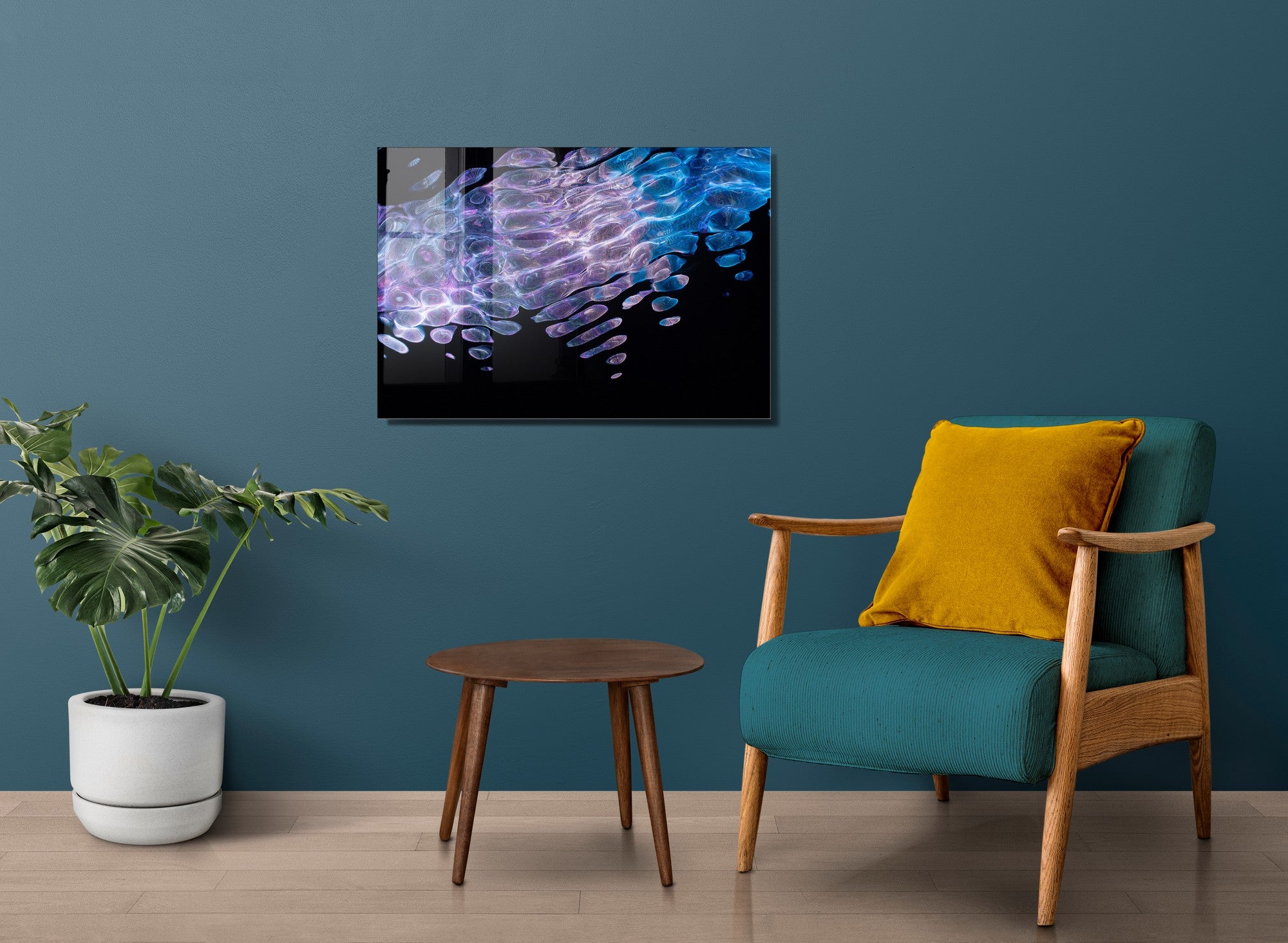 Quadro Decorativo em Vidro Temperado Multicolor 50x70cm - Arte Moderna para Transformar o Seu Espaço