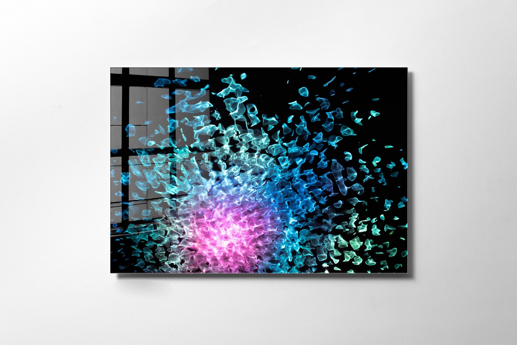 Quadro Decorativo em Vidro Temperado Multicolor 50x70cm - Arte Moderna para Transformar o Seu Espaço