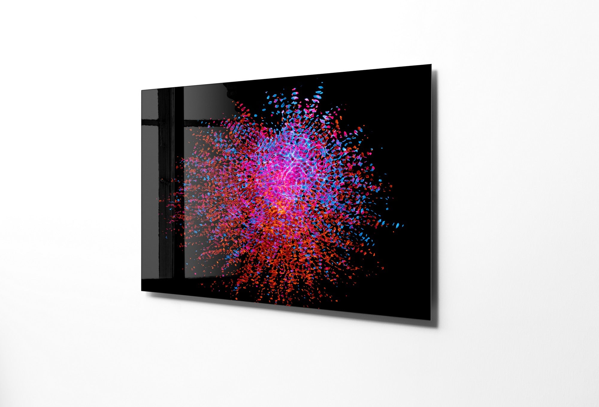 Quadro Decorativo em Vidro Temperado Multicolor 50x70cm - Arte Moderna para Transformar o Seu Espaço