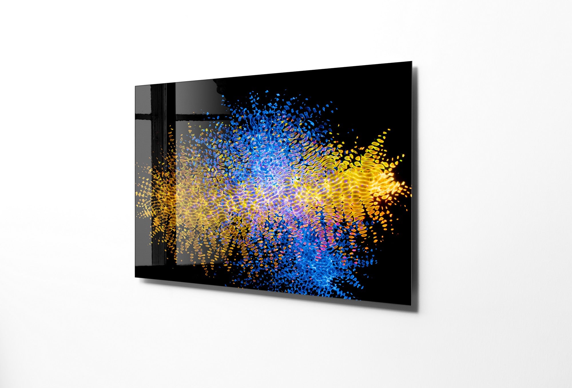 Quadro Decorativo em Vidro Temperado Multicolor 30x45cm - Arte Moderna para Decoração de Interiores