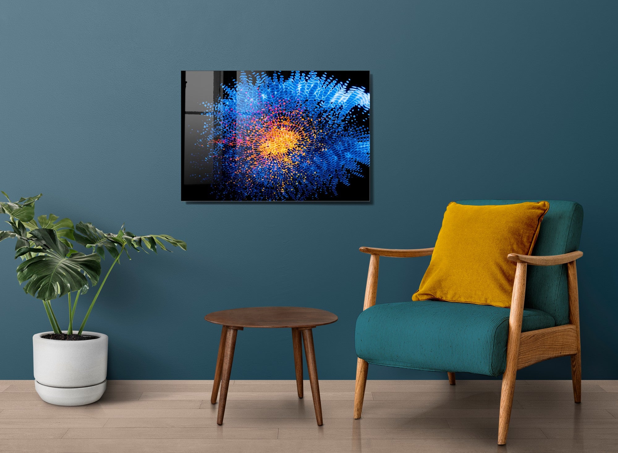 Quadro Decorativo em Vidro Temperado Multicolor 70x100cm - Arte Moderna para Transformar o Seu Espaço