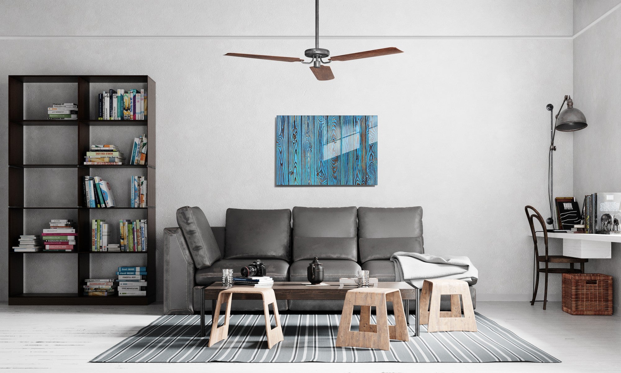 Quadro Decorativo em Vidro Temperado Multicolor 45x65cm - Arte Moderna para Transformar o Seu Espaço